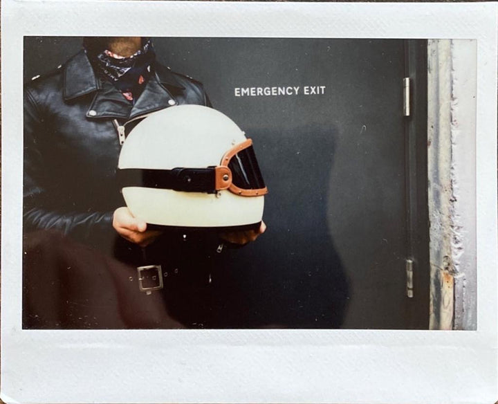 VINTAGE TAN BLACK // KNOX HELMET SET